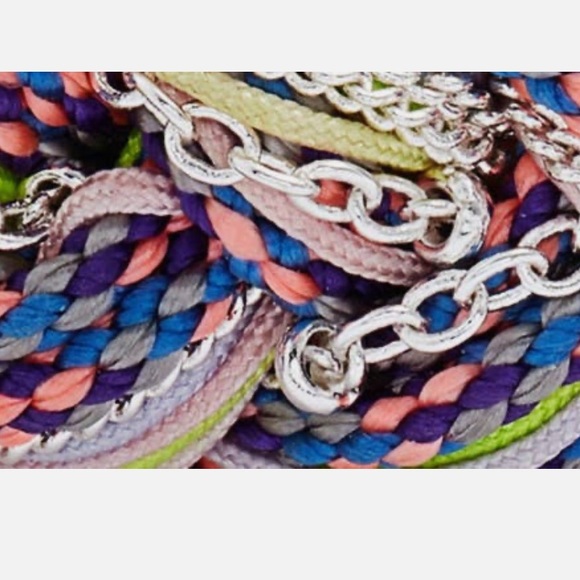 NWT KENDRA SCOTT masie corded bracket in lilac neon mix - Picture 3 of 11